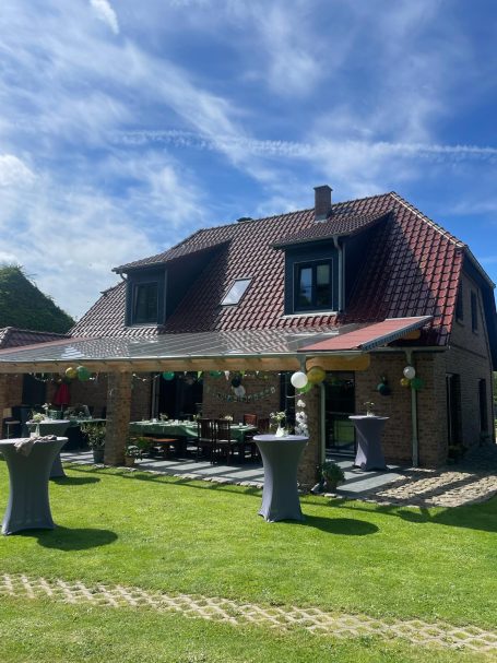 Terrassenüberdachung mit Glas